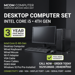 Intel Core i5 4th Gen Desktop Computer